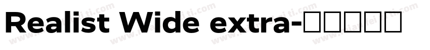 Realist Wide extra字体转换